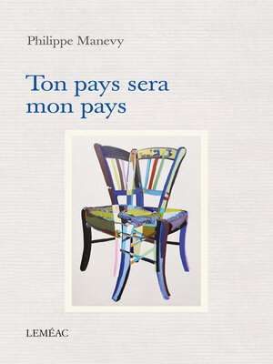 cover image of Ton pays sera mon pays